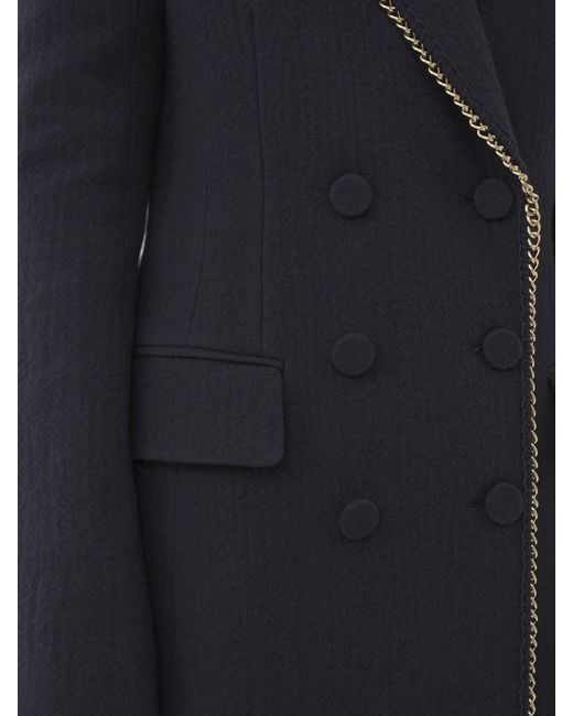Chloé Blue Chloé Chain-Embellished Jacket