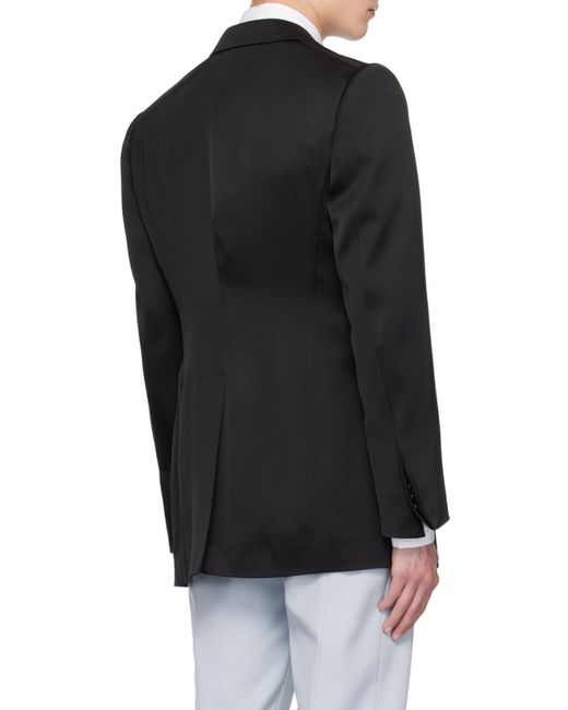 McQueen Black Double Breasted Tailored Blazer for men