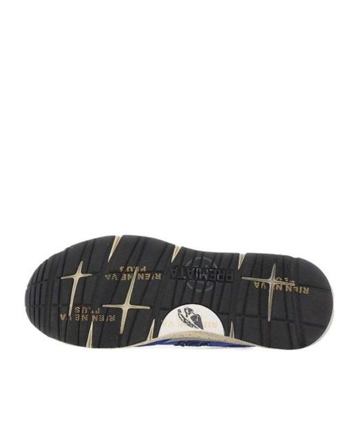 Premiata Blue Lace-Up Sneakers for men