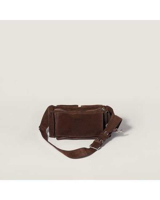 Miu Miu Brown Utilitaire Shoulder Bag
