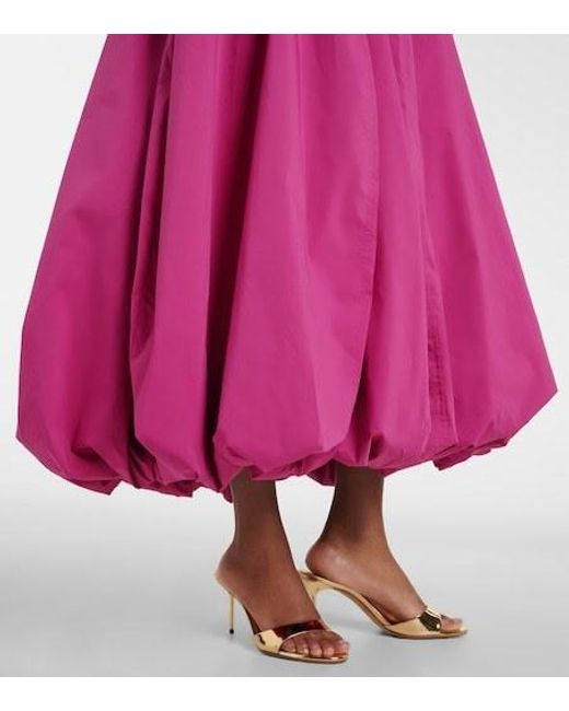 Jonathan Simkhai Pink Cotton-Blend Midi Dress