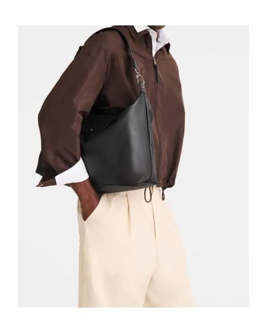 Longchamp Black Le Pliage Xtra Flap Shoulder Bag