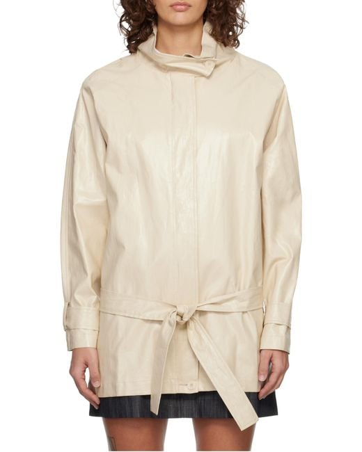 Paloma Wool Natural Belted Jacket