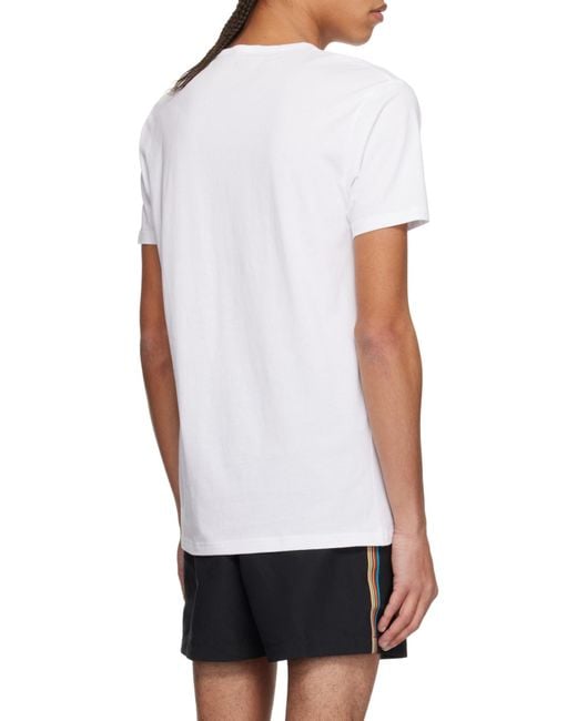 Paul Smith White Logo T-Shirt 3 Pack for men