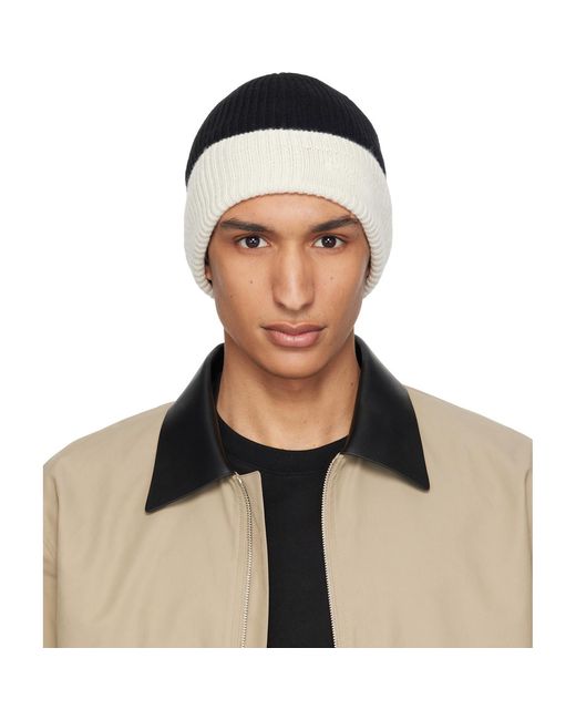 Givenchy Black Bicolor Beanie for men