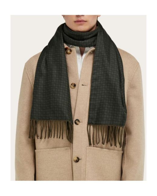 Ferragamo Multicolor Reversible Scarf for men
