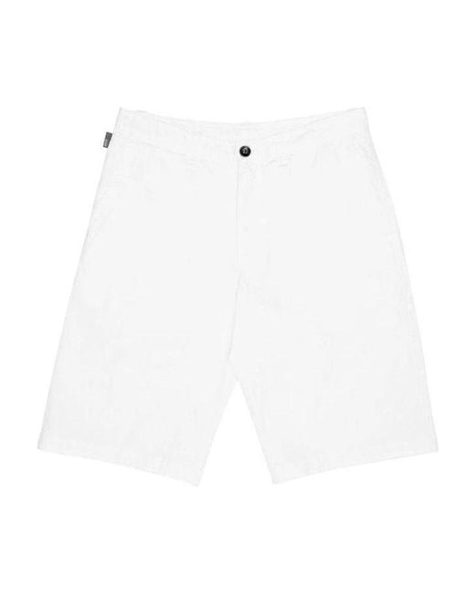 Armani Collezioni White Logo Shorts for men