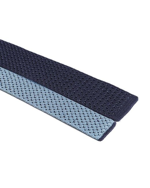 Ferragamo Blue Square Head Tie for men