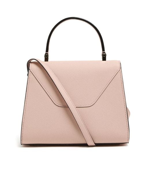 Valextra Pink Flap Shoulder Bag
