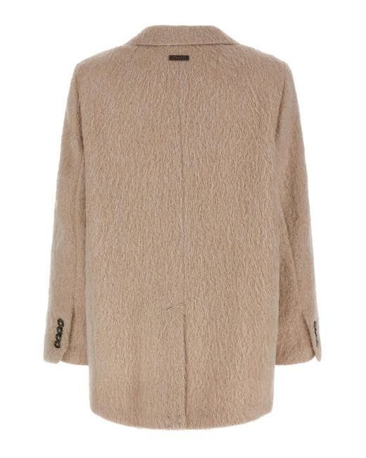 Peserico Brown Single Breasted Blazer
