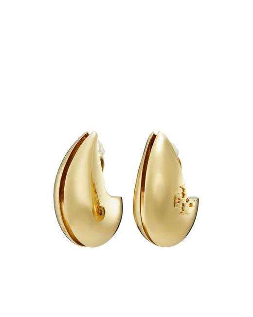 Tory Burch Metallic Wave Earrings