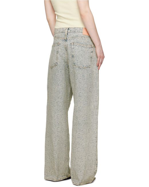 Acne Gray Acid-Wash Jeans