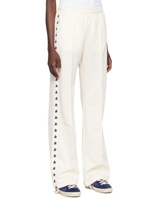 Golden Goose Deluxe Brand Natural Star Tape Track Pants
