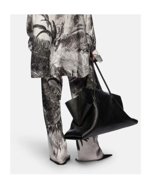 The Attico White The Pattern-Printed Trousers
