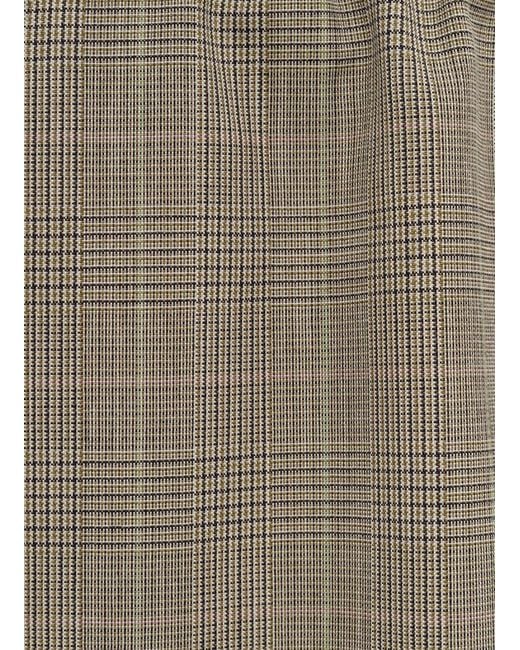 Gucci Gray Checked Mini Skirt