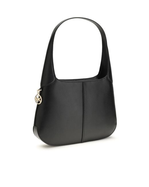 Michael Kors Black Small Alice Top-Zip Leather Shoulder Bag