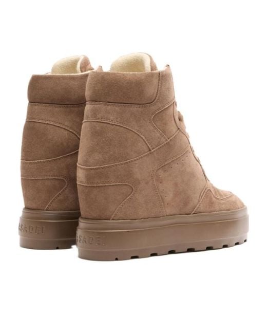 Casadei Brown High Top Sneakers