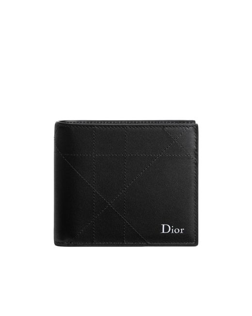 Dior Black Wallet With Coin Pocket for men