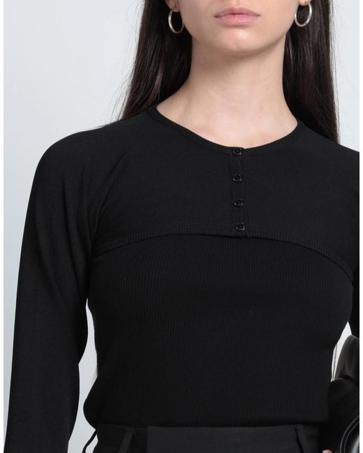 Dolce & Gabbana Black Minimalist Solid Knit Sweater