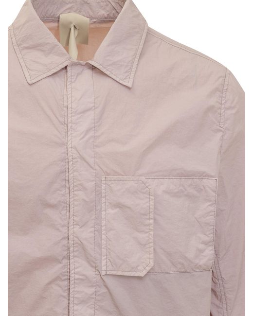 C P Company Pink Classic Long Sleeve Shirt for men