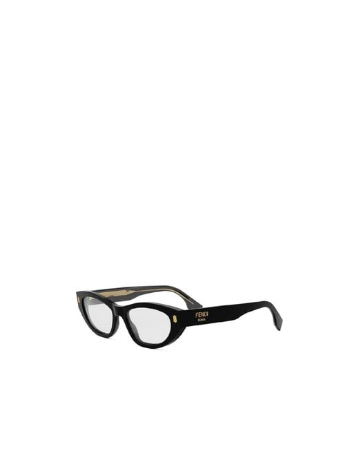 Fendi White Eyewear Cat-Eye Frame Glasses