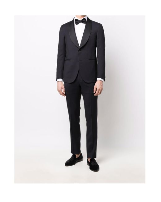 Corneliani Blue Long-Sleeved Suit Jacket for men