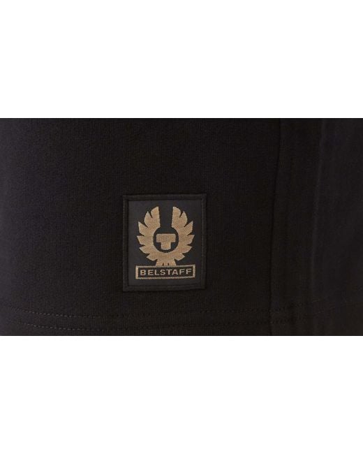 Belstaff Black Logo Drawstring Shorts for men
