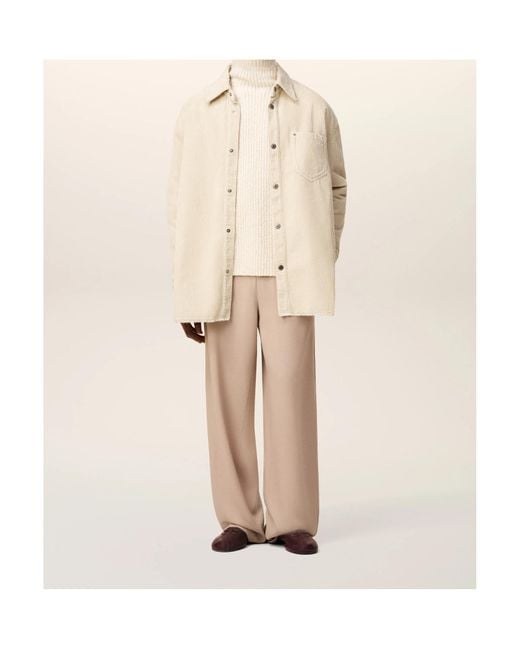 AMI Natural Cotton Overshirt for men
