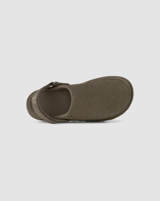 Ugg Brown Flat Shoes Pelle Scamosciata