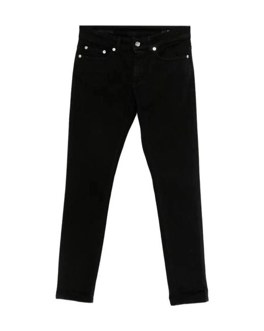 Dondup Black Cotton Denim