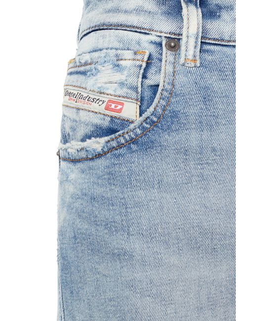 DIESEL Blue High-Waist Flared Jeans