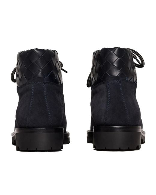 Scarosso Blue Catherine Round-Toe Lace-Up Boots