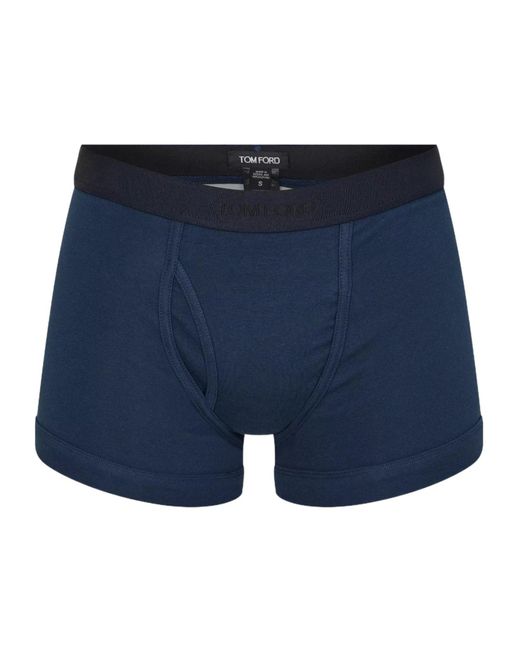 Tom Ford Blue Fitted Soft Breathable Slim Boxer Briefs for men