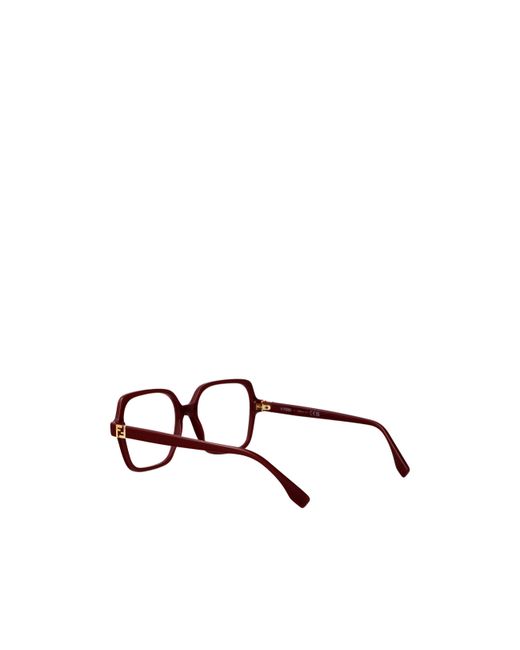 Fendi White Eyewear Square Frame Glasses