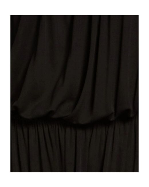 Saint Laurent Black Solid Color Dress