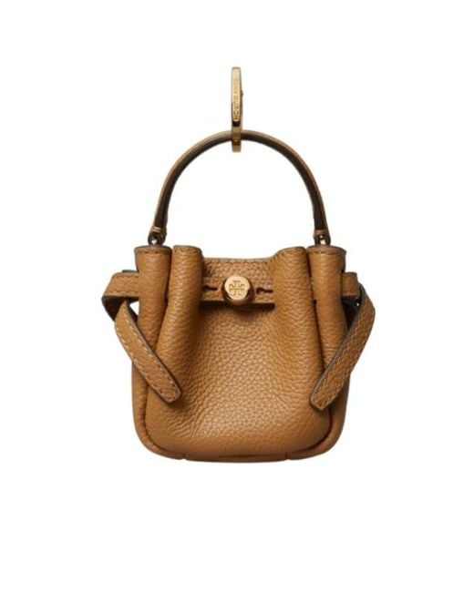 Tory Burch Brown Romy Bucket Bag Charm
