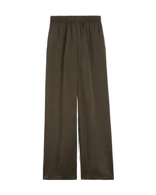 Aspesi Green Elastic Waistband Casual Pants