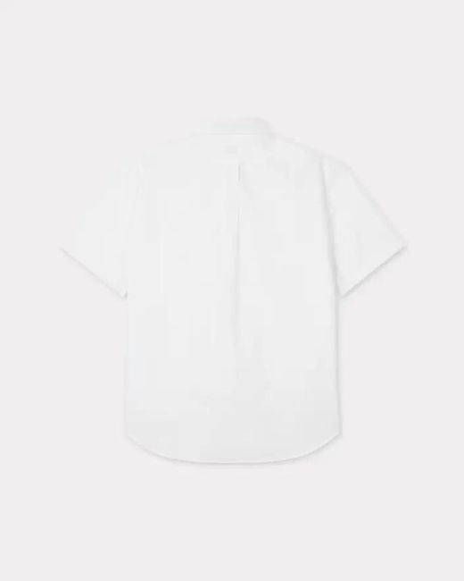 KENZO White Wild Tiger Crest Short Sleeve Shirt for men