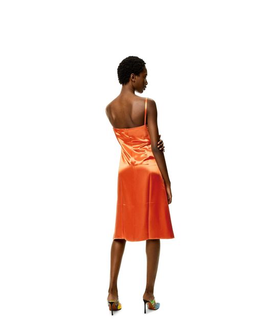 Loewe Orange Slip Dress