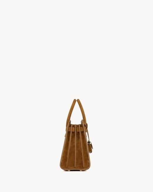 Saint Laurent Brown Sac De Jour Tote Bag