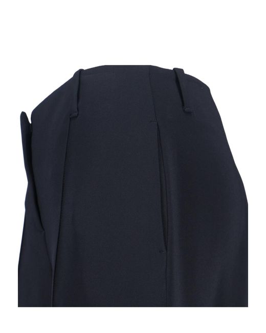 Ermanno Scervino Blue Wide-Leg Pants