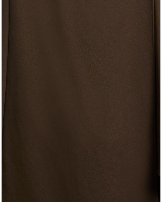 Tory Burch Brown Solid Color Sleeveless Dress