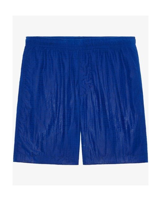 Givenchy Blue Long Swim Shorts for men