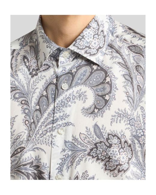Etro White Long Sleeve Shirt for men