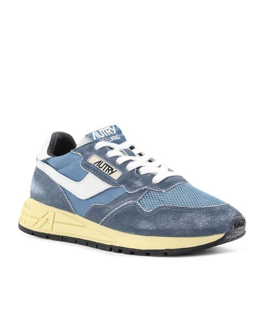 Autry Blue Lace-Up Sneakers