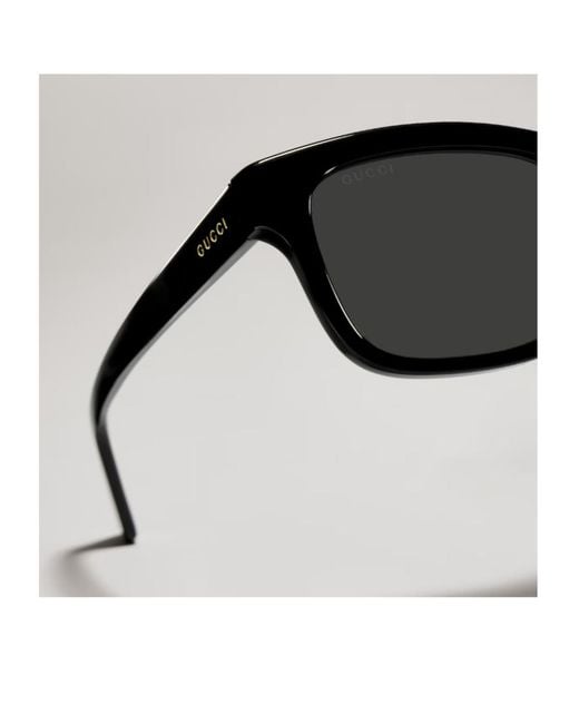 Gucci Black Rectangular-Frame Sunglasses for men