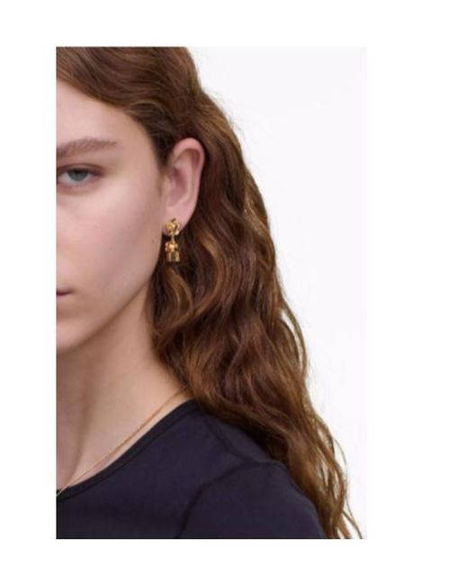 Marc Jacobs The Mini Icon Daisy Earrings in Metallic | Lyst