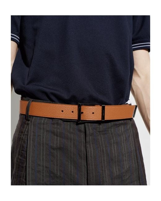 Ferragamo Brown Buckle Belt for men