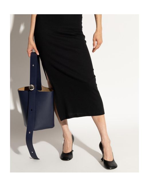 Loewe Black Toy High-Heel Round-Toe Pumps