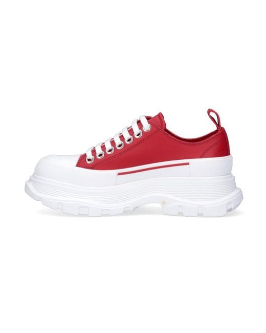McQueen Red Tread Slick Sneakers